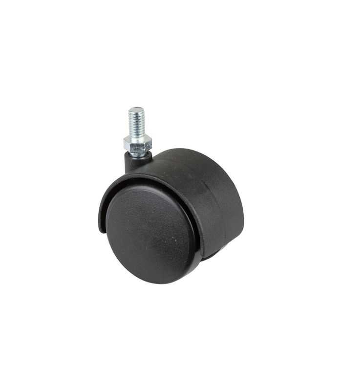 MB-Doppelr., ohne Feststeller, Rad Ø50mm F75, Kunststoff schwarz