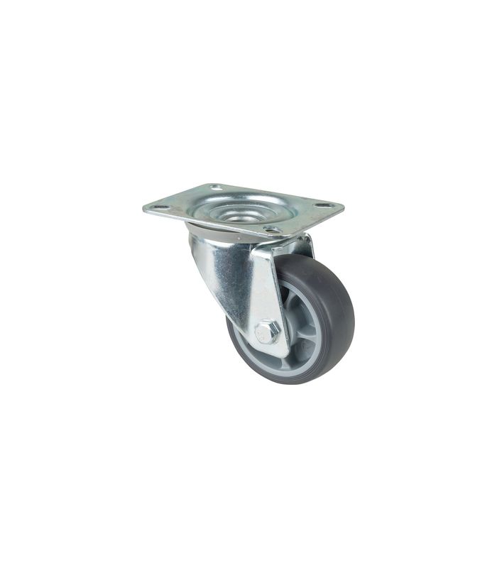 Lenkrolle 80mm L400.B44 Platte, thermopl.RL L400.B44.081