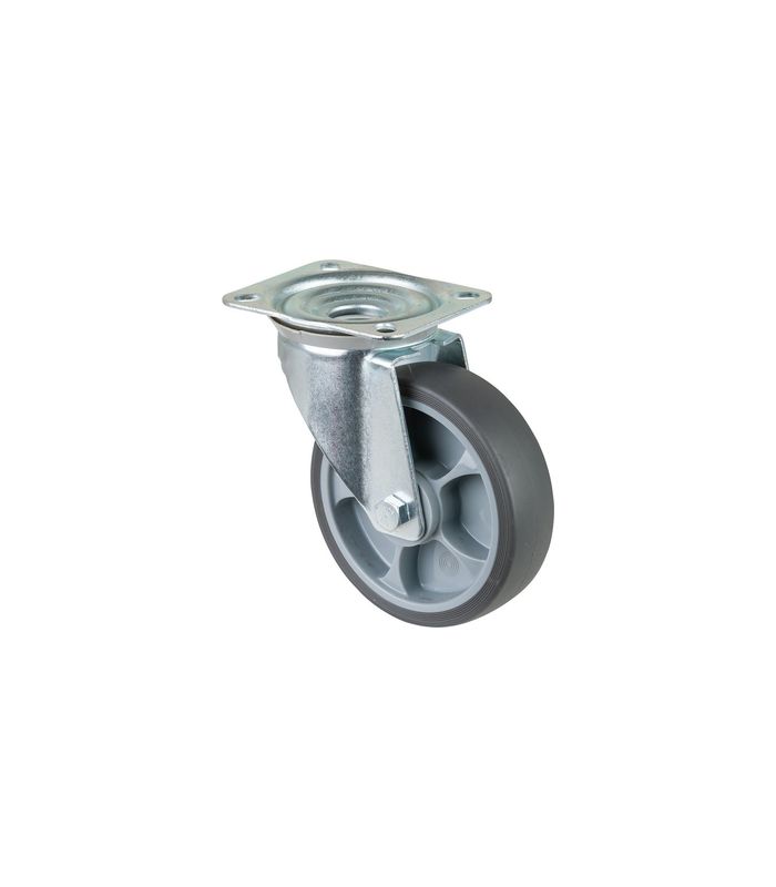 Lenkrolle 160mm L400.B44 Platte, thermopl.RL L400.B44.161