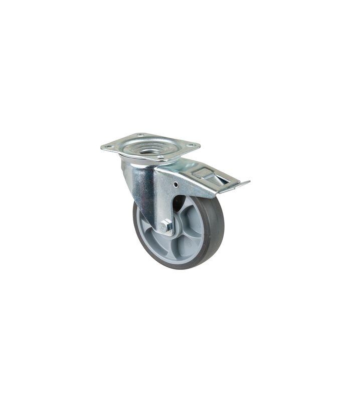 Lenkrolle 160mm L420.B44 Platte, thermopl.RL, Fest L420.B44.161