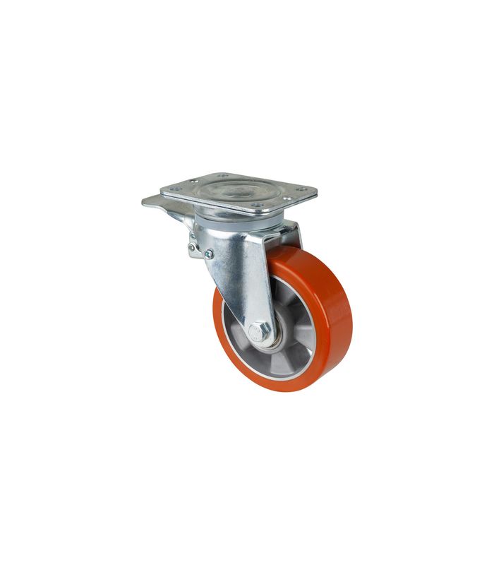 Lenkrolle 150mm N120.B90 Pl., Polyure Guss, KL, Fest N120.B90.154