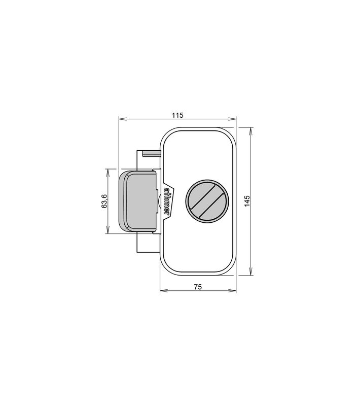 Fingerschutz HS-25 einseitig edelstahloptik