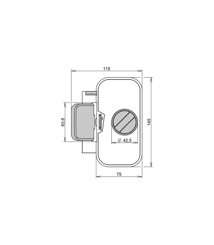 Fingerschutz HS-25 Glas RAL 9016