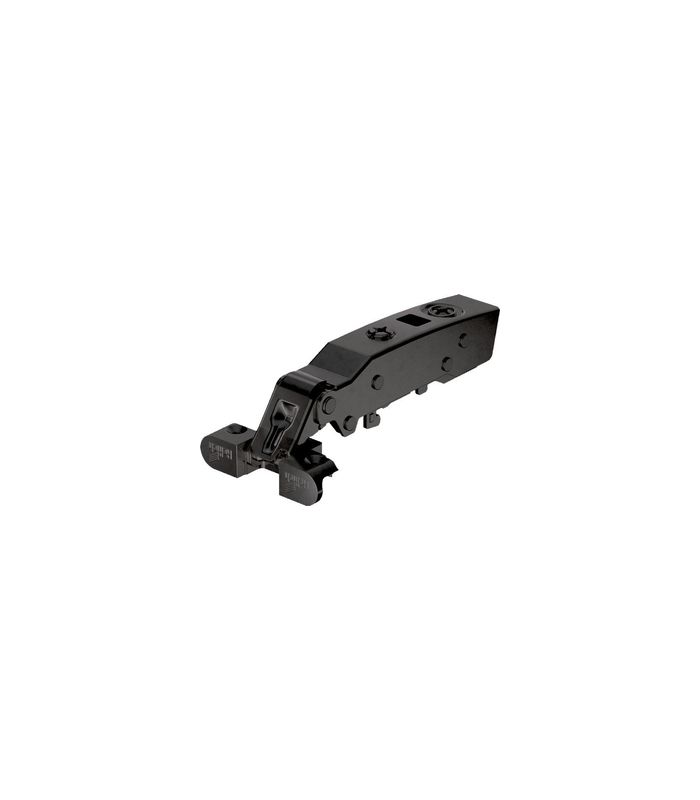 Sensys Alurahmenscharnier mit integrierter Dämpfung (Sensys 8638i), in obsidianschwarz, vorliegend, Öffnungswinkel 95°, zum Anschrauben (-)