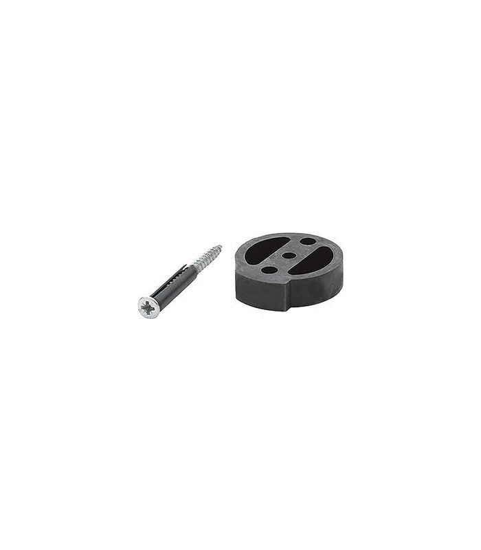 HOPPE Unterlage F E484, ohne Verdrehsicherung, 14,5mm, schwarz, für Bodentürstopper