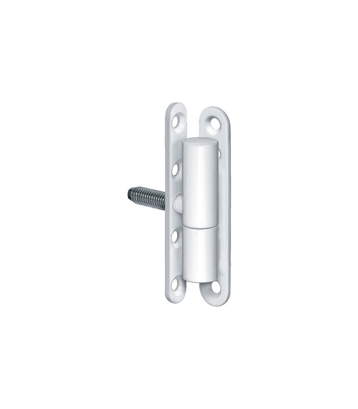 Fenster- Einbohrband, SIKU® K 3176/L WF, für Drehflügel, 2-teilig, Ø 15mm, verkehrsweiß, pulverbeschichtet