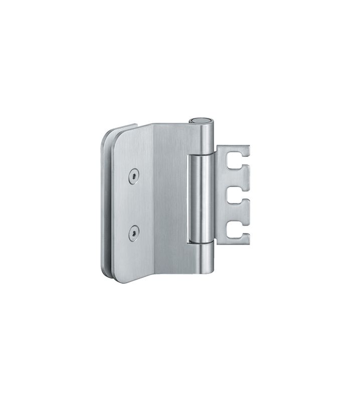 Glastürband VARIANT VXG 7990/120 2tlg,rund,edelstahl matt