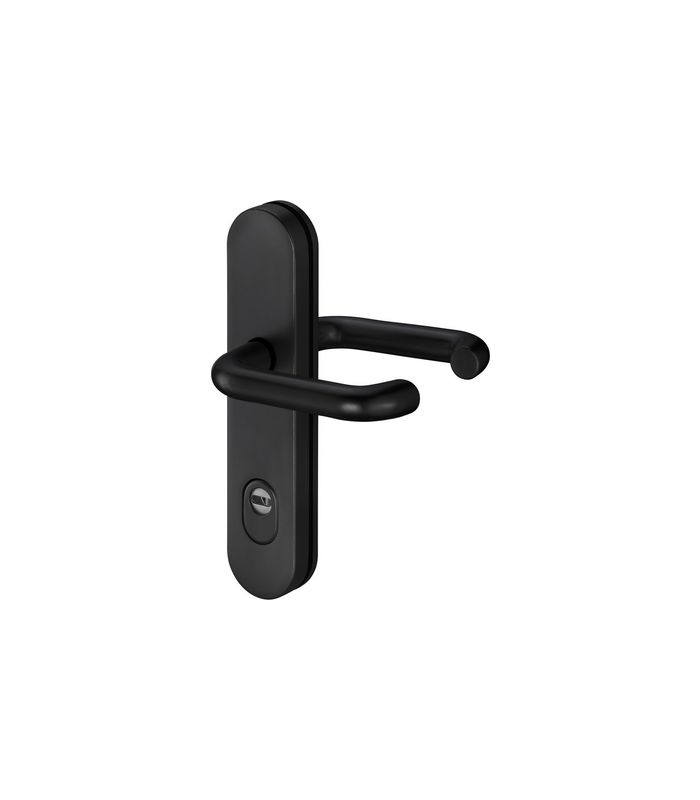 SI-Drückergrt. FH 5755/7203 LS,ES1,ZA72/9 RAL 9005,TS39-48