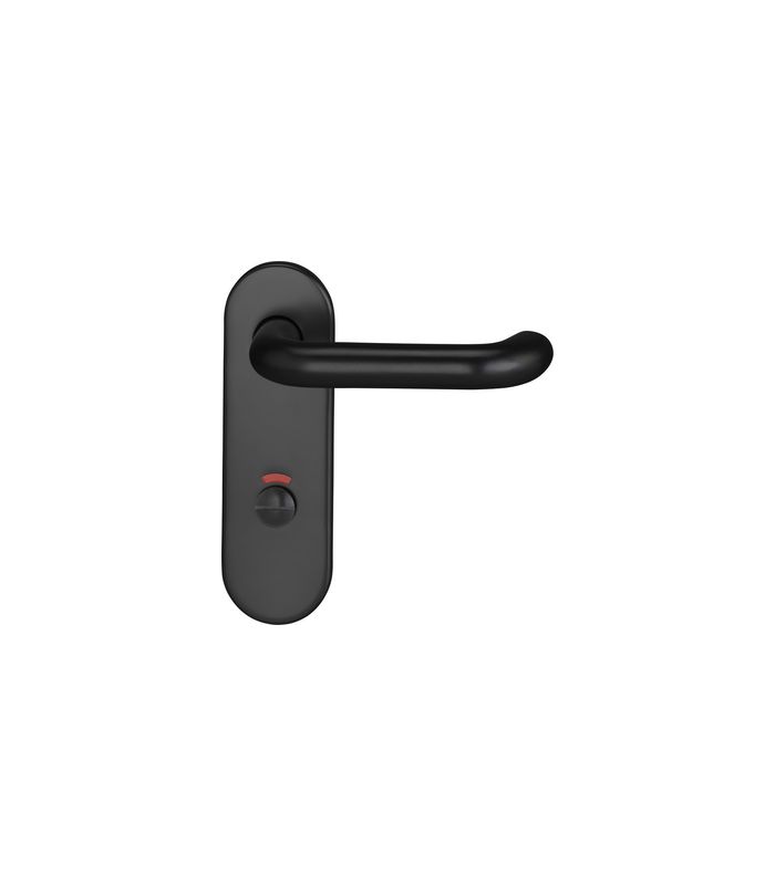 Drückergarnitur Targa/k 5603/7875 KS oval ,WC/SS78/8,TS 40-59,RAL 9005