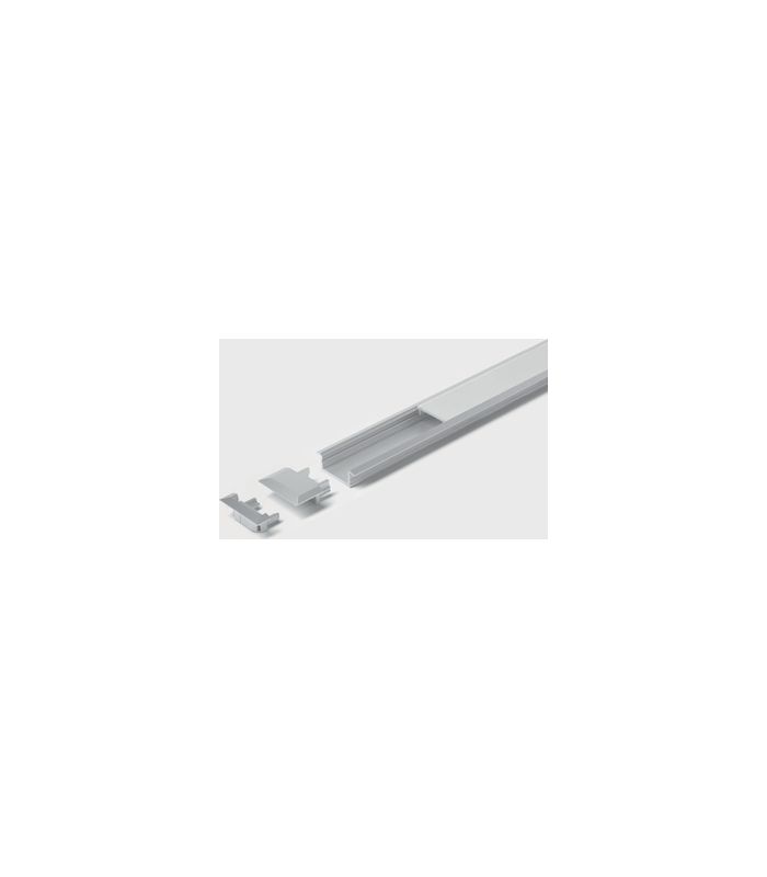 Channelline C Profil, opal, 10er Set, L=3000, Alu-und Abdeckprofil