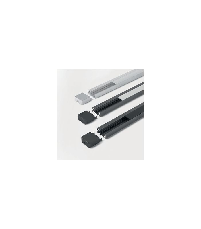 ChannelLine G1 schwarz 300 mm Profil ohne Abdeckung, einzeln verpackt