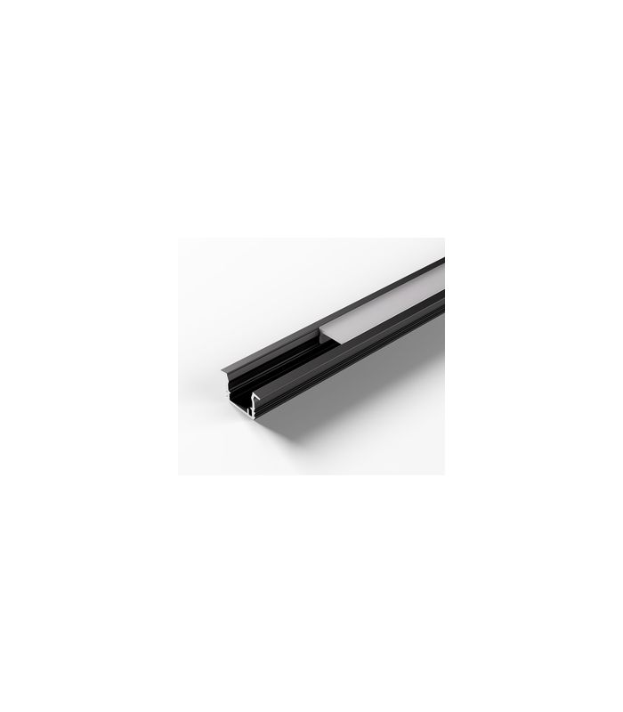 ChannelLine K2 schwarz opal L=3000 Alu-und Abdeckprofil