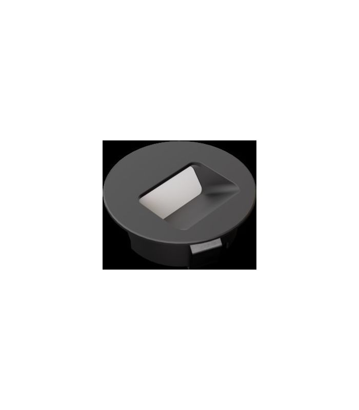 Side Spot Vitrinenleuchte schwarz mw² 12VDC 1,4W 1,8m Ltg. M-1
