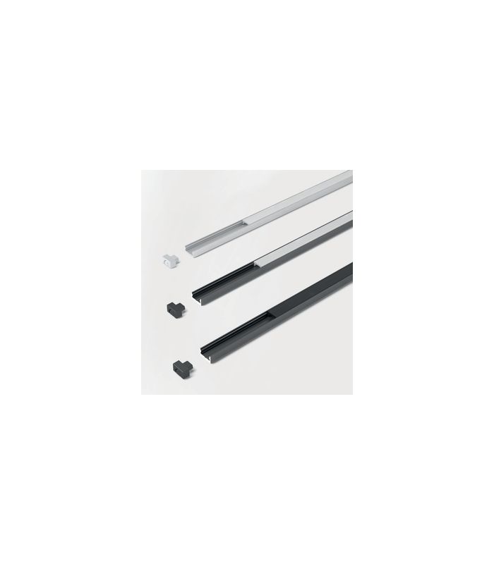ChannelLine I schwarz 300 mm Profil ohne Abdeckung, einzeln verpackt