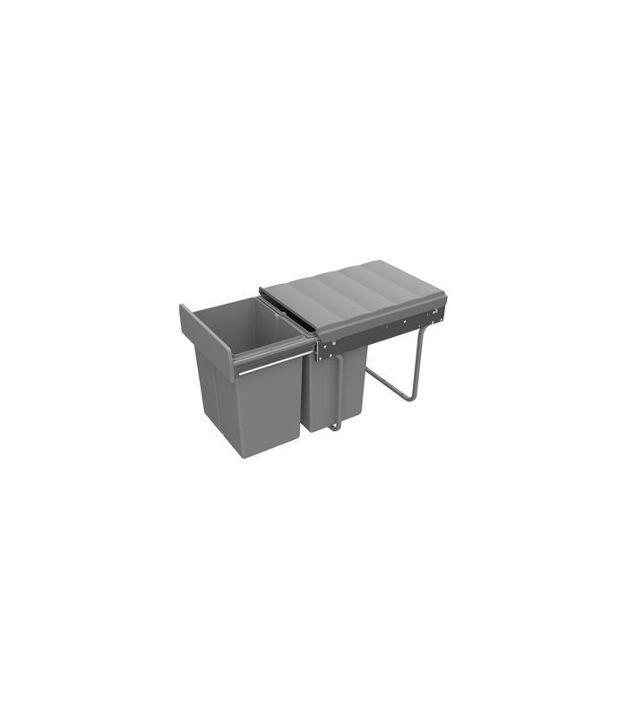 Bin.it Duo II - 400 Einbauabfallsammler, 338 x 485, grau