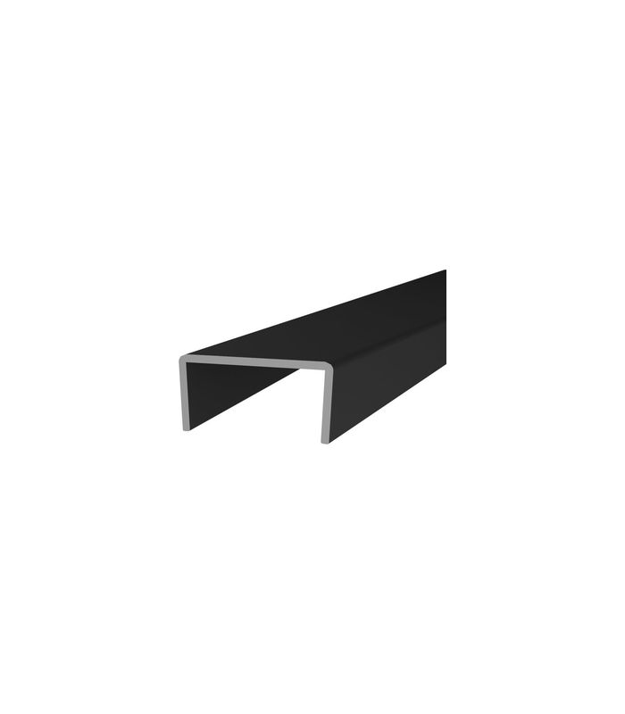 Klemmprofil,CADRO,9352689,L1.300mm,H10mm für Kleiderstange,Kunststoff,schwarz