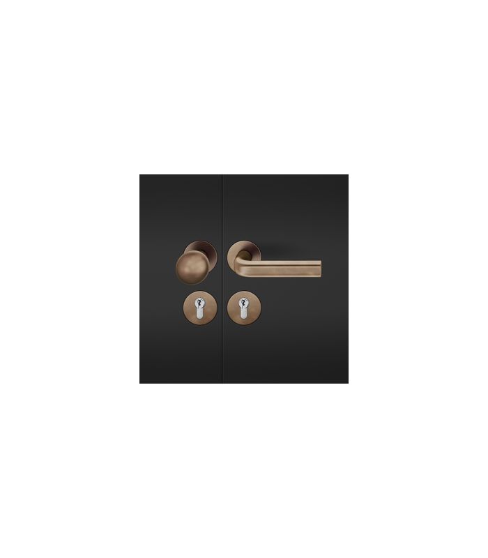 Wechselgarnitur 72 1242 Rosette rund ,PZ,8,DR,d-bronze,TS45-54