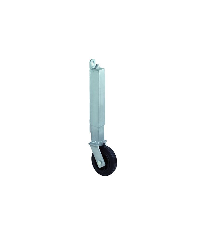 Tor-Rolle, Rad Ø 100mm, 70kg E30, zum Anschrauben, Gummi, schwarz
