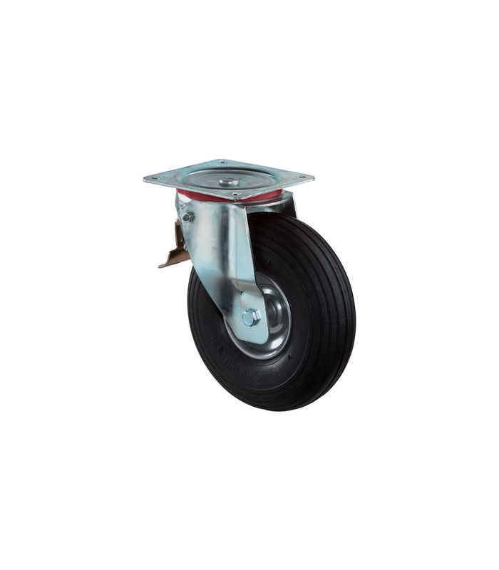 Lenkrolle 260mm L420.C90 Platte, Luftrad, RL, Fest L420.C90.260