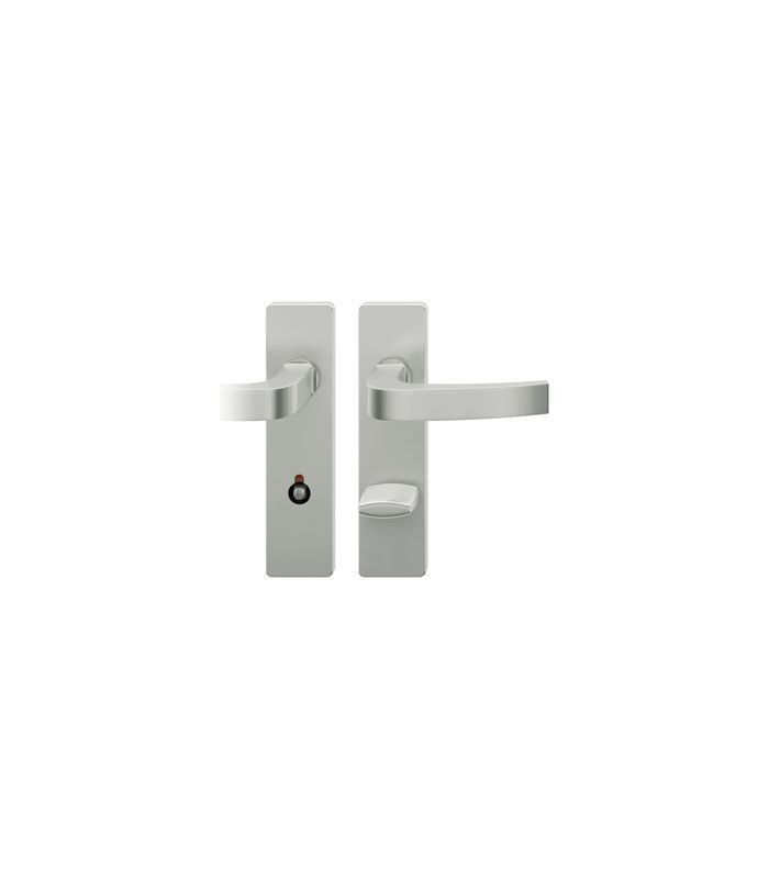 FSB Drückergarnitur 72 1163, Kurzschild, eckig, Profilzylinder gelocht, Entfernung 72mm, Vierkant 8mm, DIN Links, Türstärke 39 - 48mm, Befestigungstechnik mit Stütznocken, braun, hellbronze, patiniert gewachst, 35°