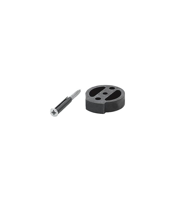 HOPPE Unterlage F E484, ohne Verdrehsicherung, 14,5mm, schwarz, für Bodentürstopper