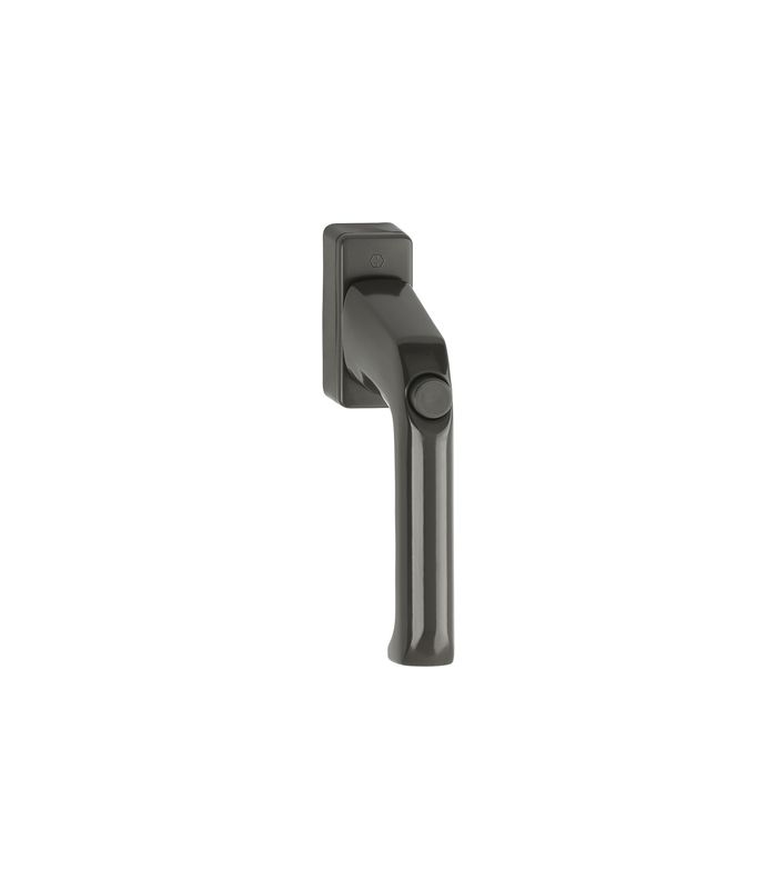 Drehkipp-Fenstergriff, abschließbar, London 013SV/U34, DIN Links-Rechts, 7/32mm, graubraun beschichtet