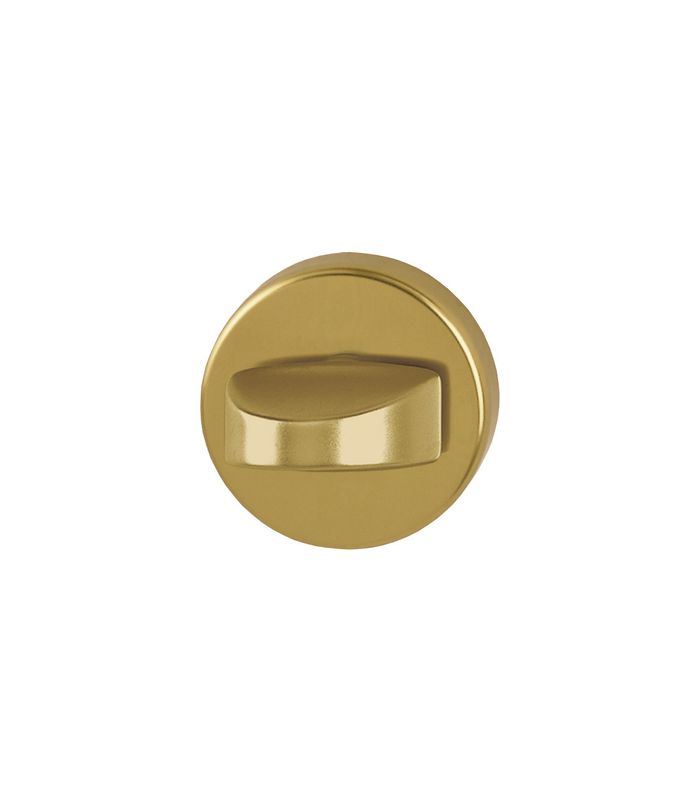 HOPPE Schlüsselrosettenpaar 42KVS, außen/innen, rund, mit Stütznocken, WC Schlitzkopf, 9mm, Türstärke min. 37mm, Türstärke maximal 42mm, bronzefarben, eloxiert
