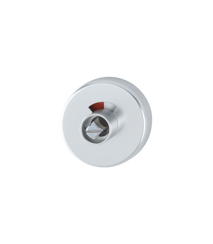 HOPPE Schlüsselrosettenpaar 42KVS, außen/innen, rund, mit Stütznocken, WC Schauscheibe/Vierkant, 9mm, Türstärke min. 37mm, Türstärke maximal 42mm, naturfarben, eloxiert