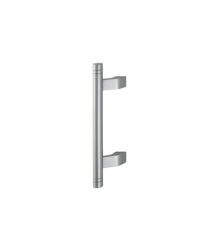 HOPPE Stoßgriff 5004DR, BA 210mm, Breite 68mm, L 330mm, Durchmesser 25mm, verdeckt verschraubt, stahlfarbig matt eloxiert