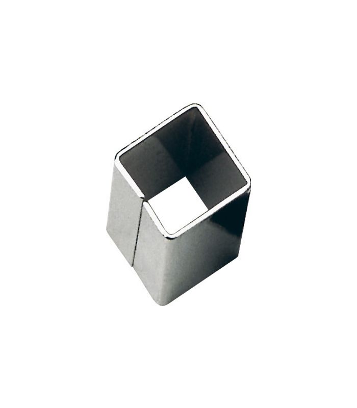 Ausgleichshülse für Vierkantstift 8/10mm L20mm,silber ,Eisen blank