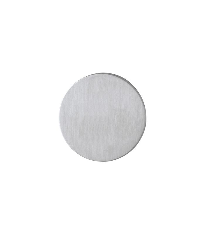 HOPPE Schlüsselrosettenpaar E849S-SK, außen/innen, rund, ohne Stütznocken, ohne Lochung, 2mm, edelstahl matt