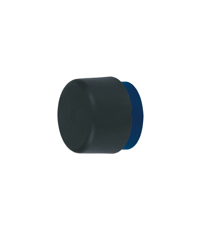 Wandtürstopper, mit aufgesetztem Gummipuffer, K487, Durchmesser 32mm, saphirblau