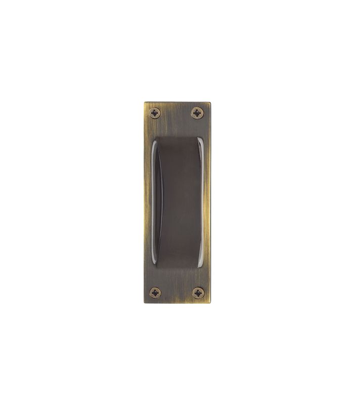 HOPPE Muschelgriff M421,120x40, offen, ungelocht, brüniert lackiert
