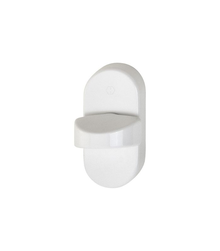 HOPPE Riegelolive OL92/55S, 40mm, oval, verkehrsweiß beschichtet