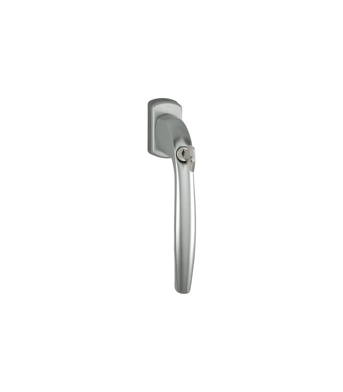 Parallelschiebekipp- Griff, abschließbar, Vierkant 7, Stift vorstehend 35mm, New York, PSK-0810S/U10, Aluminium, stahlfarbig eloxiert