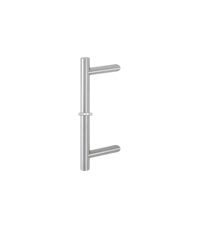 HOPPE Stoßgriff E5012 XL, BA 1.571- BA 2.570mm, Breite 109mm, L 1.600-2.600, Durchmesser 30mm, verdeckt verschraubt, edelstahl matt