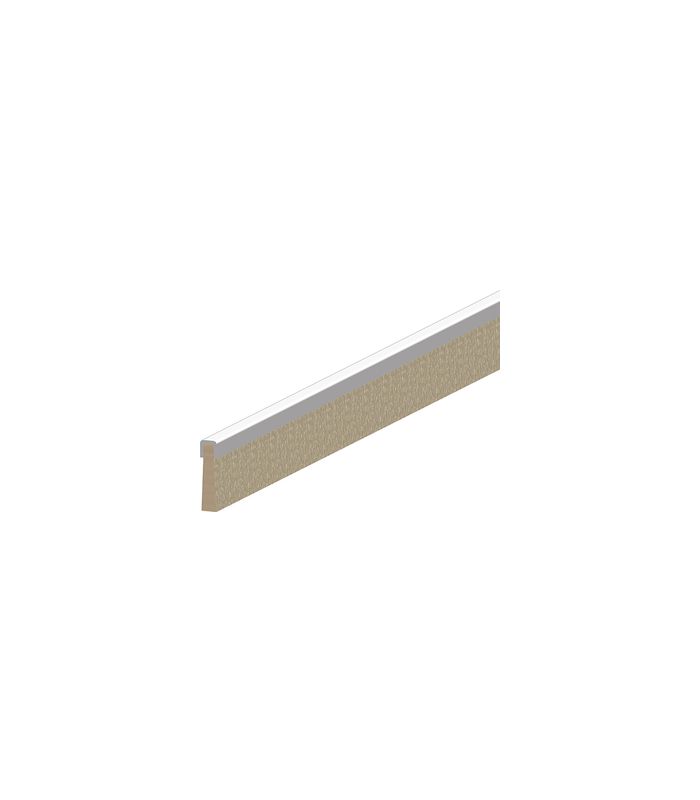 Abdichtbürste zum Einnuten 4 mm verzinkt Nylon / Haarlänge 12 mm 1000 mm