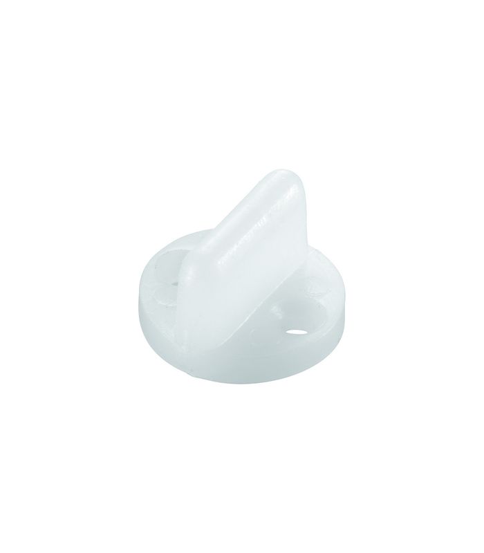 Schr.tür-Führungsgleiter, 14 R, H 12,6mm, Kunststoff, weiß