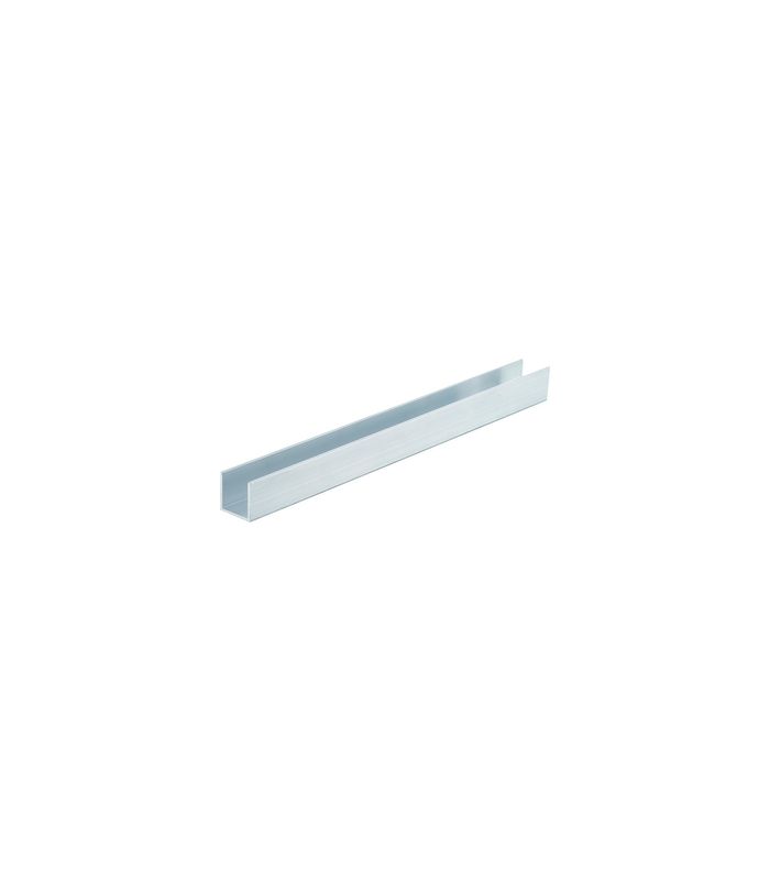 OT-Führung unten, 340, U-Schiene, L 6000mm, Aluminium, silberfarbig, eloxiert