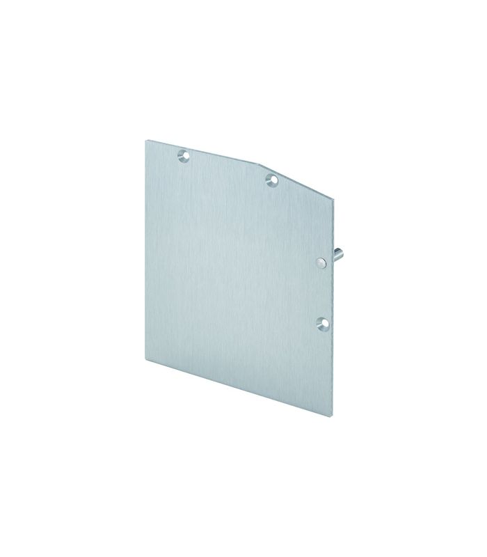 Schieb.ft.laden-Abdeckkappe, z.Schiebeladenbl.zweispur., Aluminium, F1, eloxiert