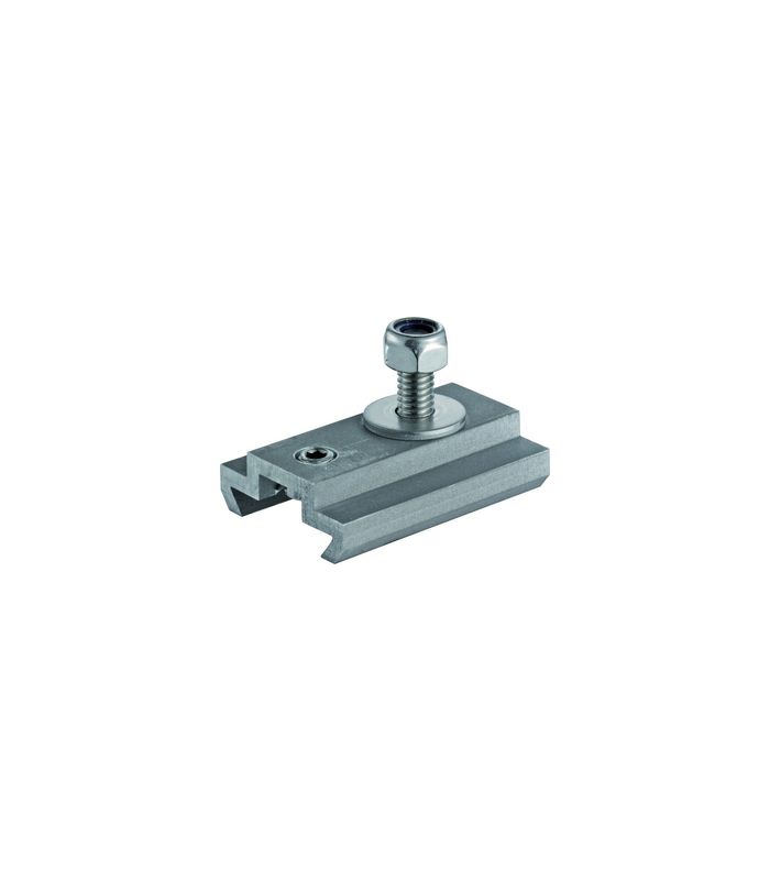 Schiebetür-Klemmadapter, für Laufschiene, 80/140, L 42mm, Aluminium/Edelstahl