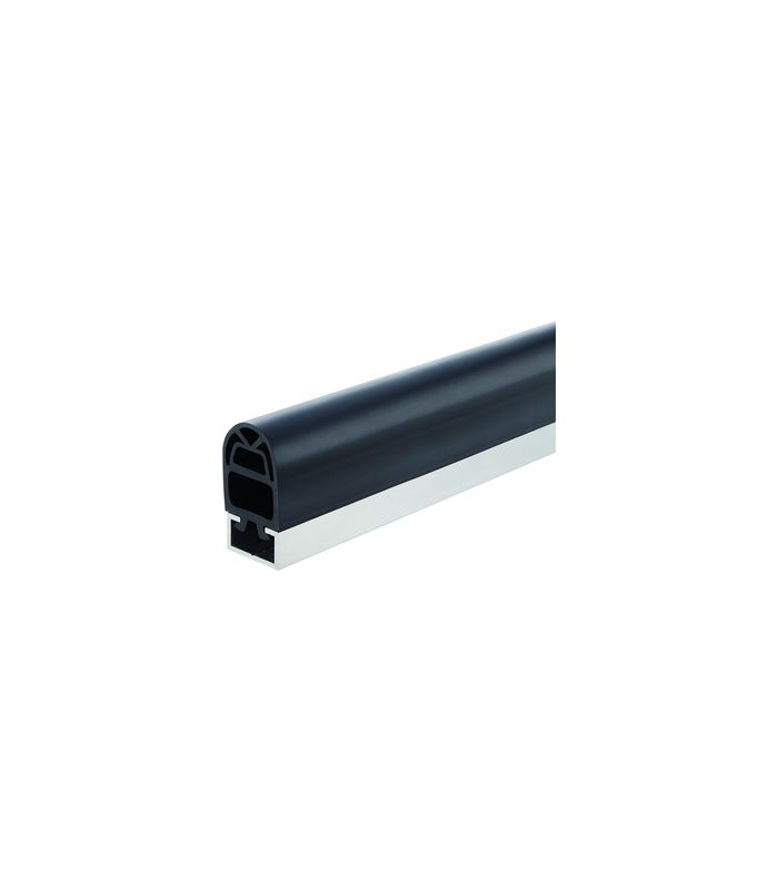 Schiebetor-Fingerschutzprofil, 65, mit C-Schiene, Gummi, Aluminium