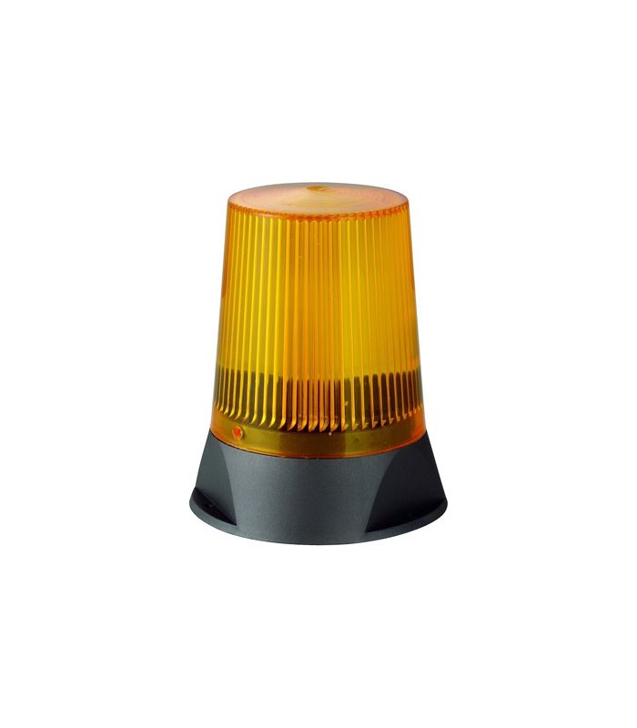 Einfahrtstor-Blinkleuchte, gelb, 230V, H 141,5mm, Ø 117mm
