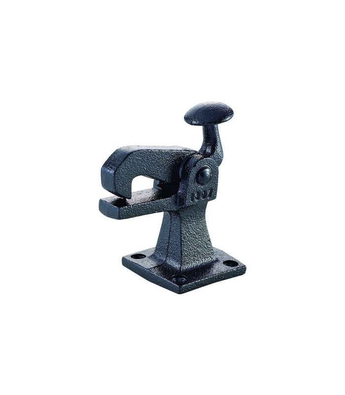 Torfeststeller, 1307, mit Anschraubplatte, Temperguss, B34mm, H100mm, L106mm