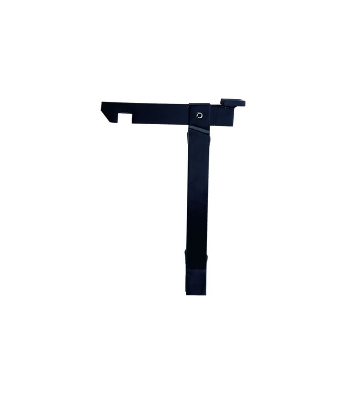 Torfeststeller, 1315, mit Flachstahl, Stahl schwarz, B60mm, H230mm, L280mm