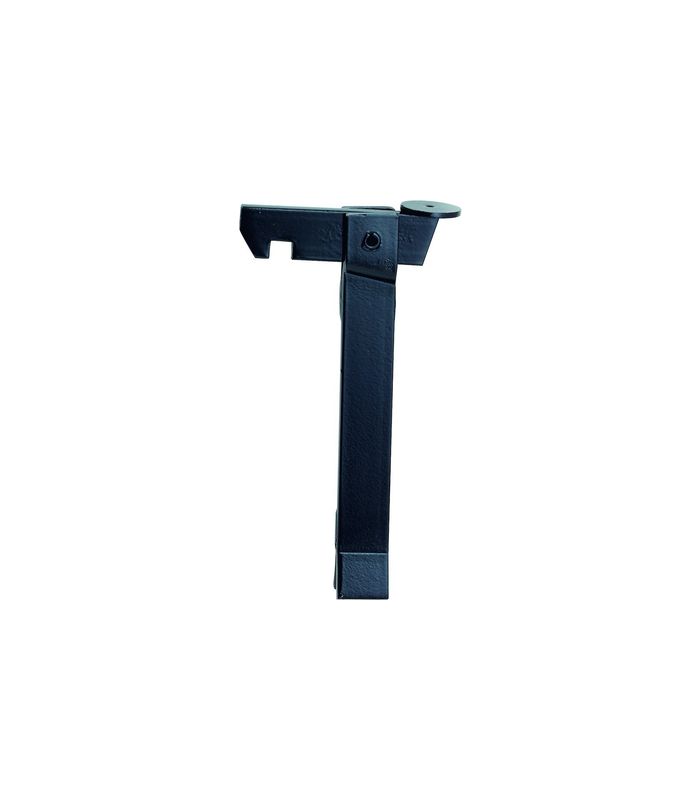 Torfeststeller, 1318, mit Flachstahl, Stahl schwarz, B34mm, H193mm, L112mm