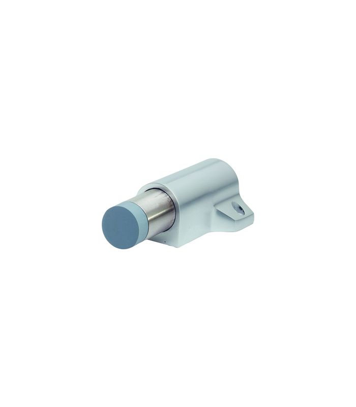 Bodentürstopper, 2014, H 35mm, Aluminium, neusilberfarbig eloxiert