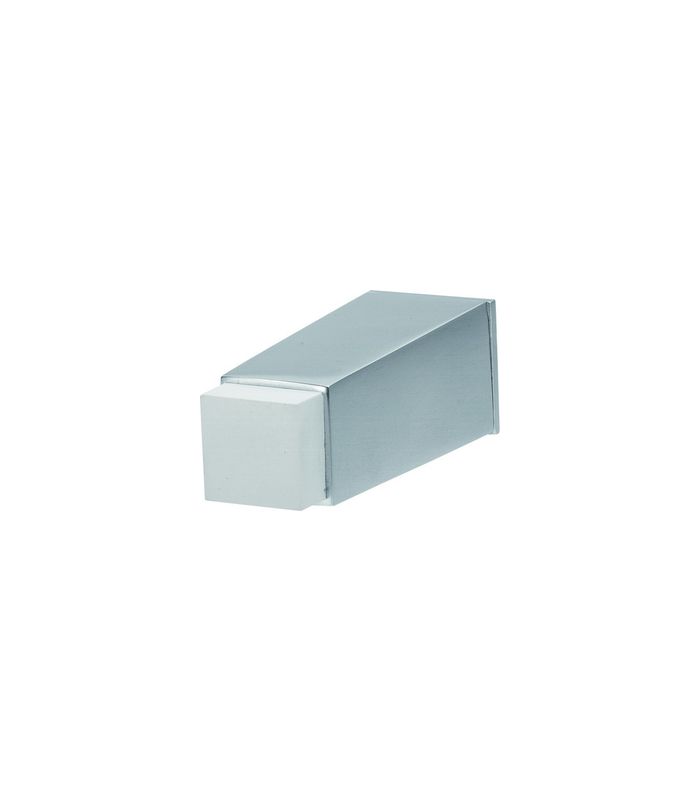 Wandpuffer, mit einseitigem Gummipuffer, 2033, L 80mm, silberfarbig