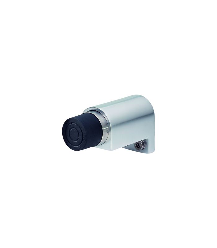 Wandpuffer, mit gefedertem Gummipuffer, 2049, L 122mm, messingfarben