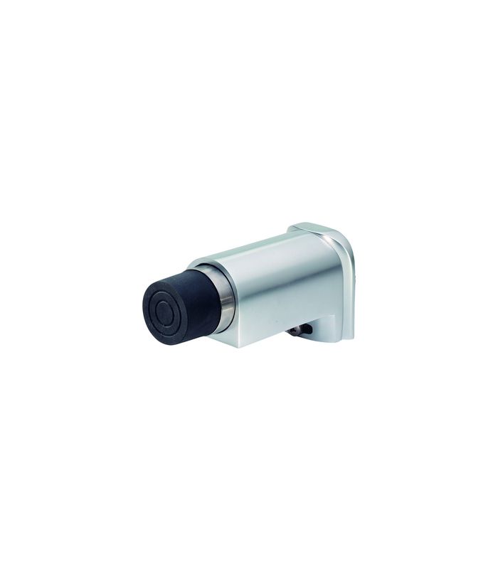 Wandpuffer, mit gefedertem Gummipuffer, 2051, L 142mm, schwarz